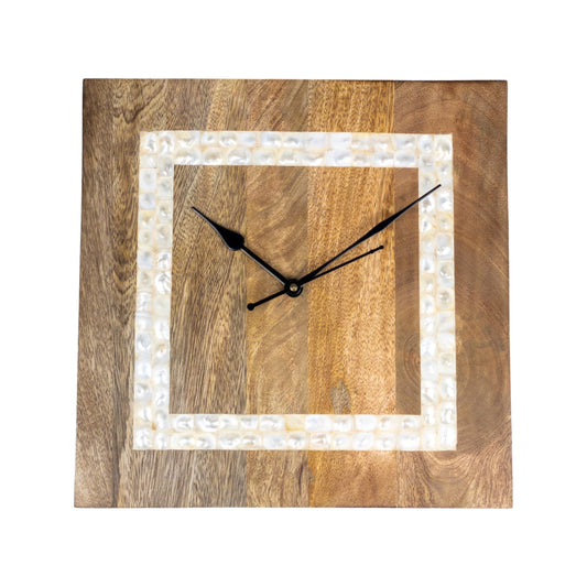 Mother of Pearl Wall Clock