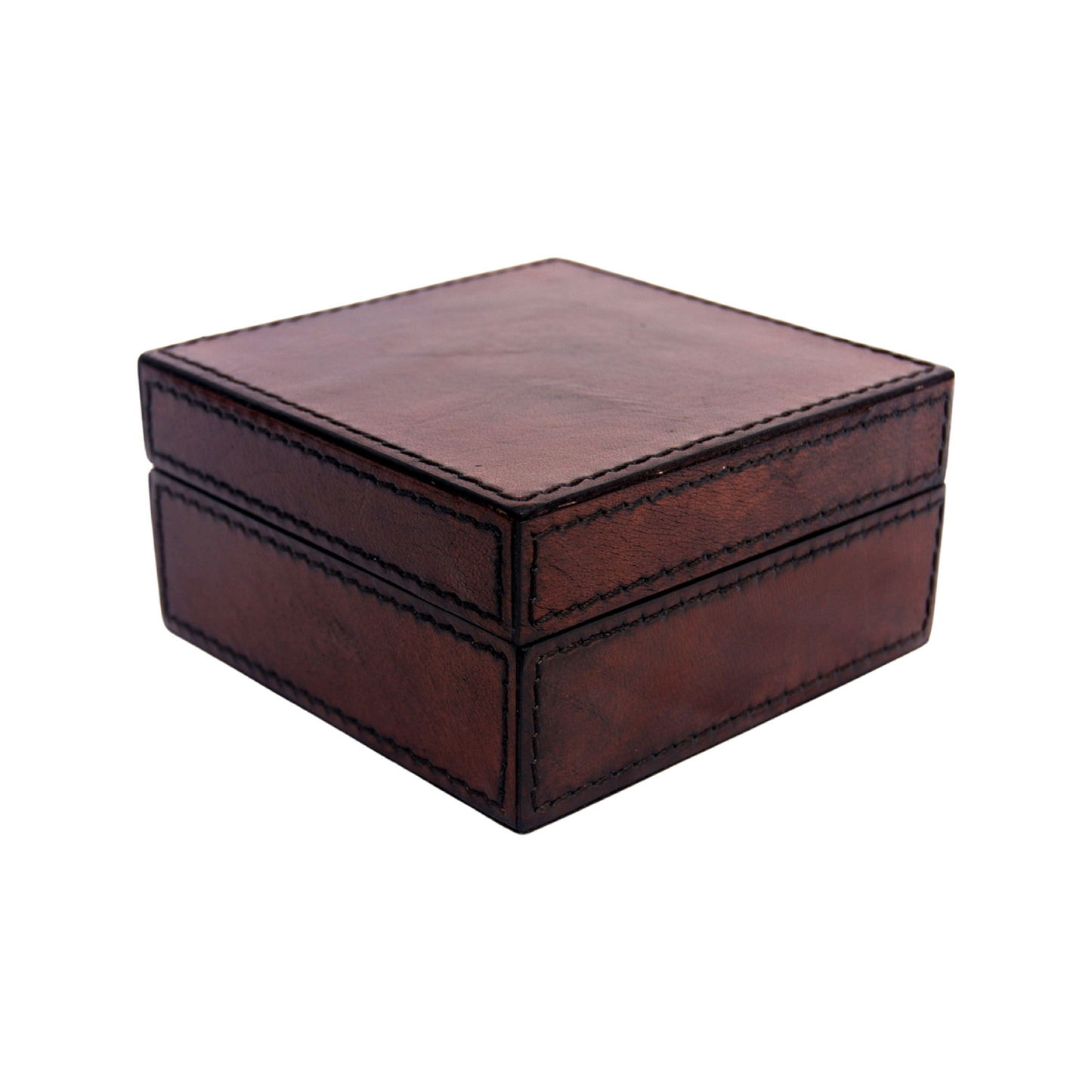 Leather Box Minim - Dark Brown - DCOR