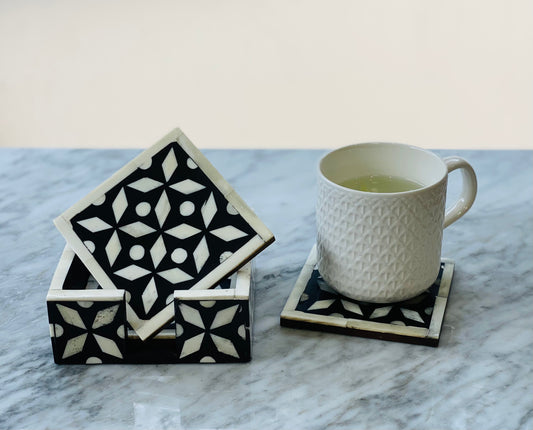 Geometrical Black Coaster