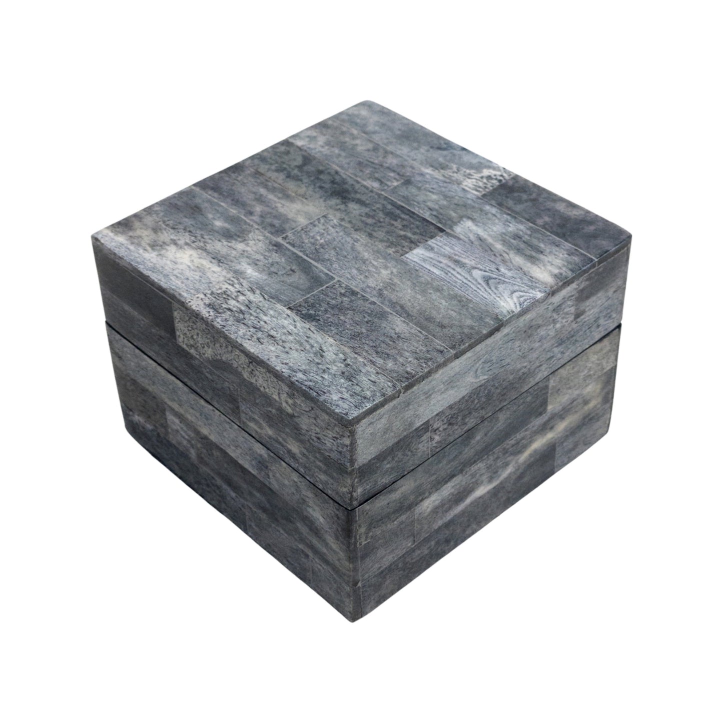 Bone Inlay Mini Box - Antique Grey