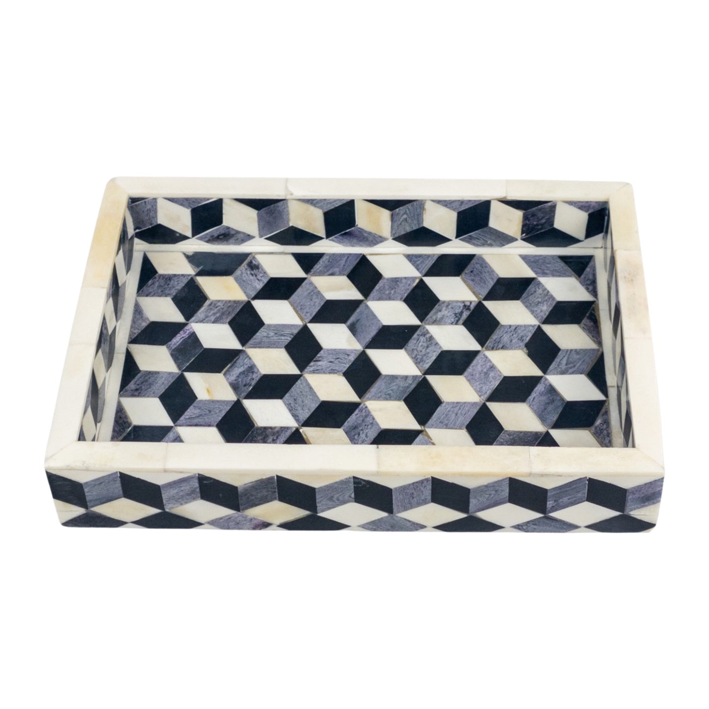 Bone Inlay Tray 3D Mini - Black