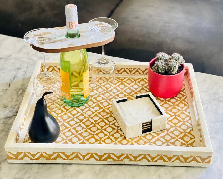 Here are chic ways to style your decorative tray
