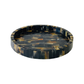 Ornate Ox Horn Round Tray