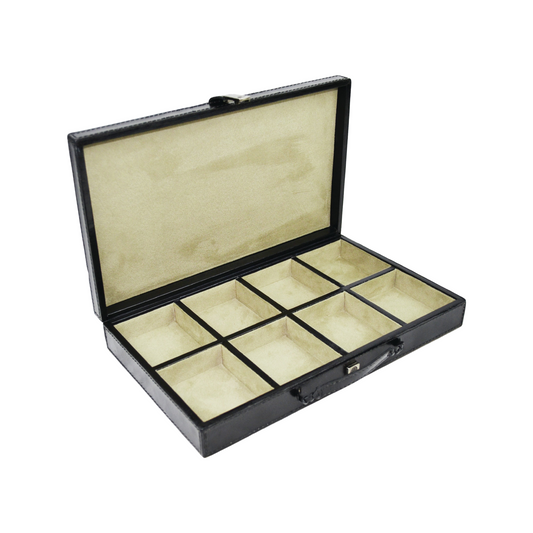 Leather Cufflink Box