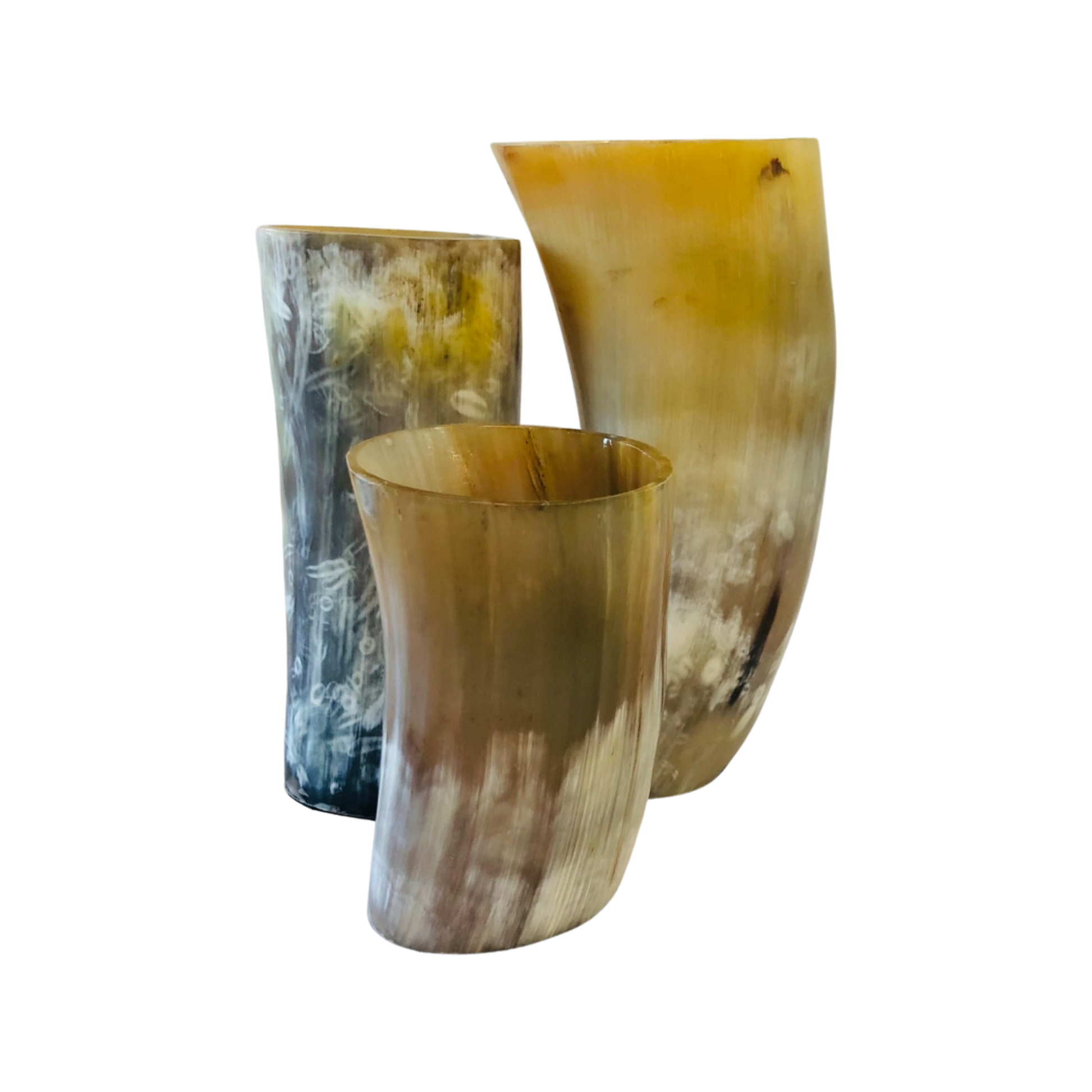 Ornate Ox Horn Vase - Camber
