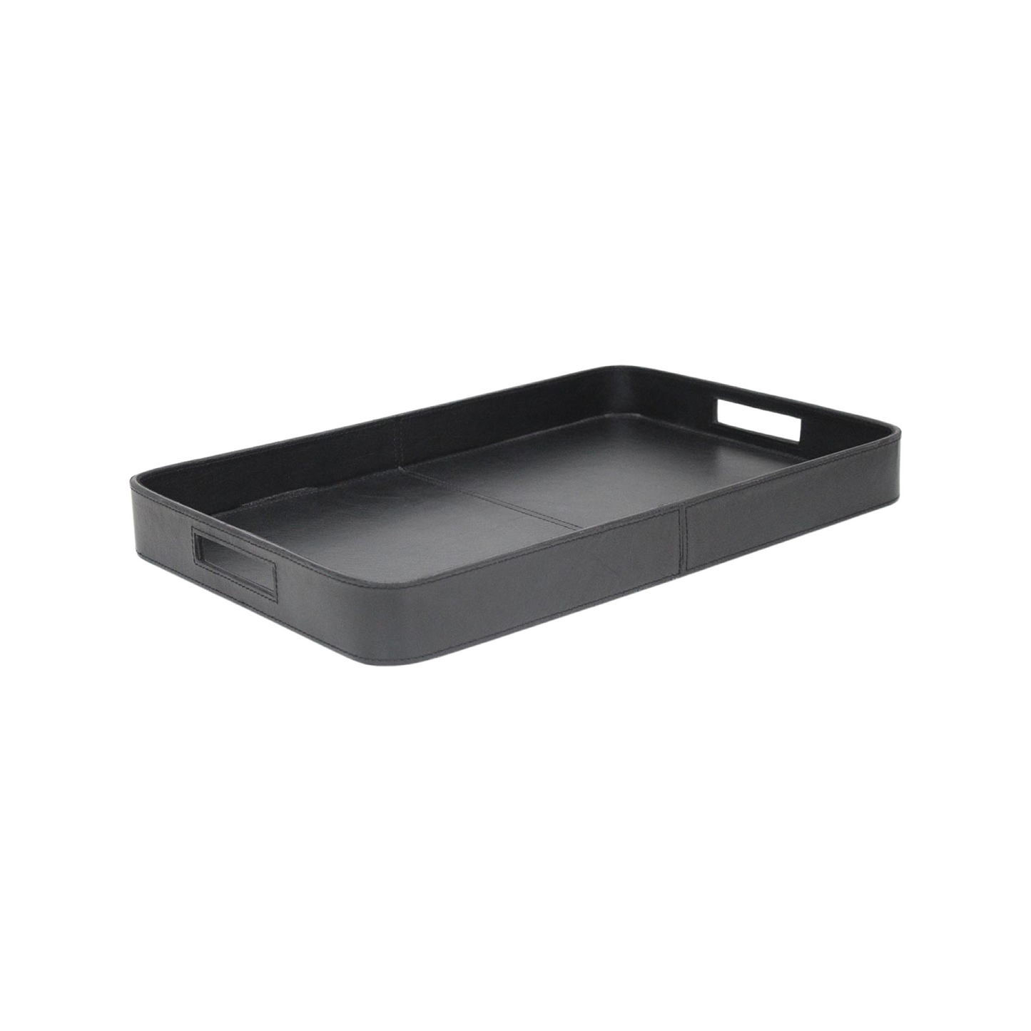 Leather Tray Rectangle - Black