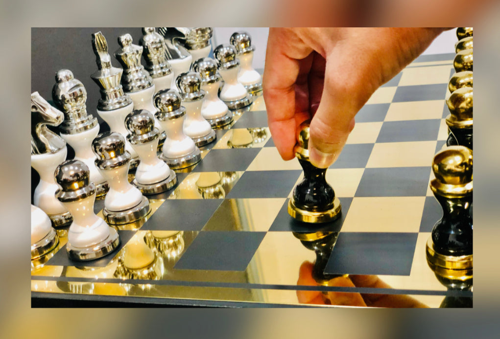 Buy Metallic Chess - Royal Gold