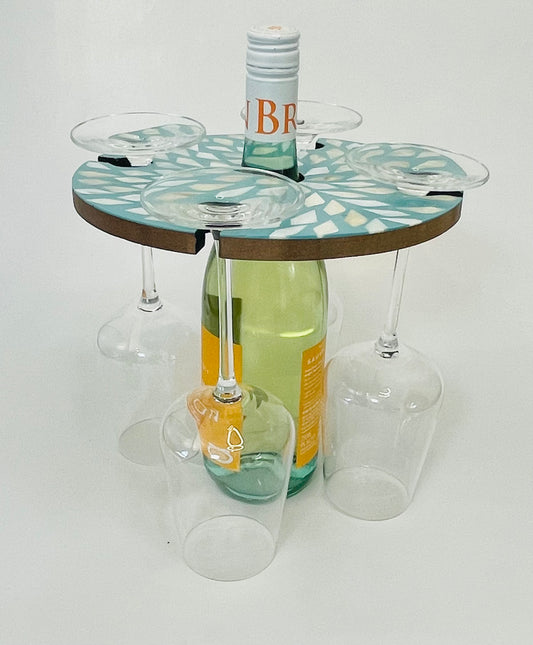 Wine Caddy Four Glasses 