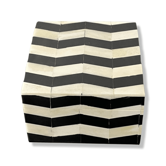 Bone Inlay Mini Box - Zebra - DCOR