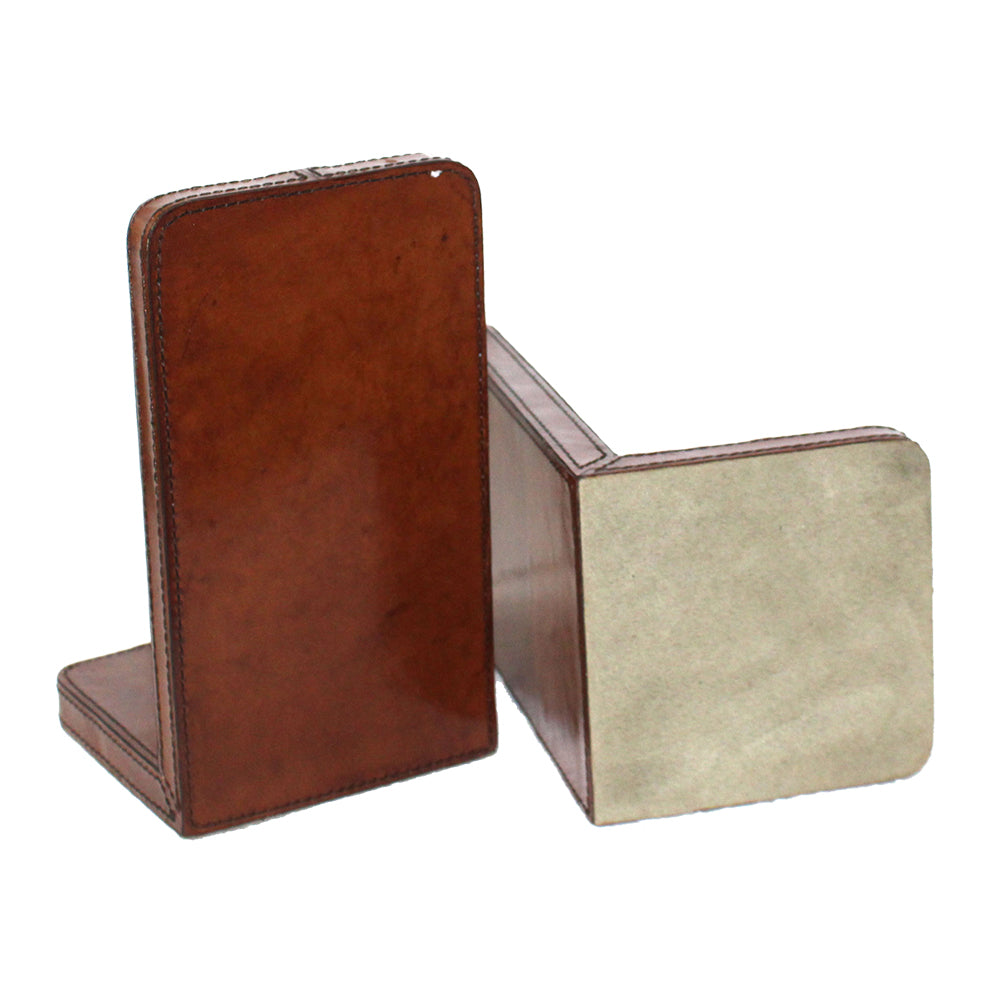 Leather Bookends with Stirrups