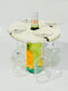 Bone Inlay Ivory White Engraved