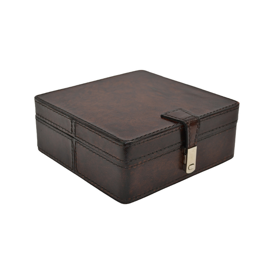 Leather Mini Box - Dark Brown