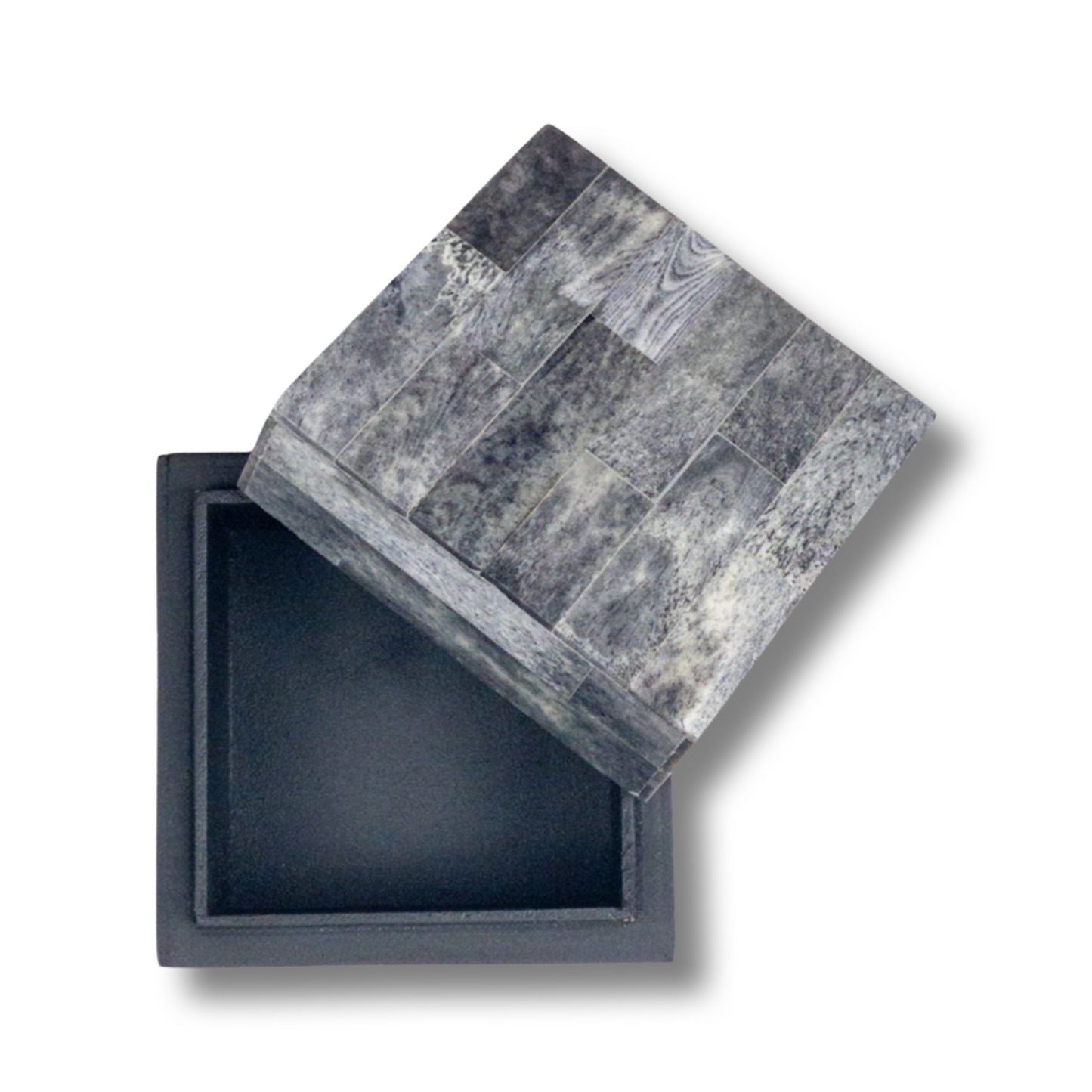 Bone Inlay Mini Box - Antique Grey