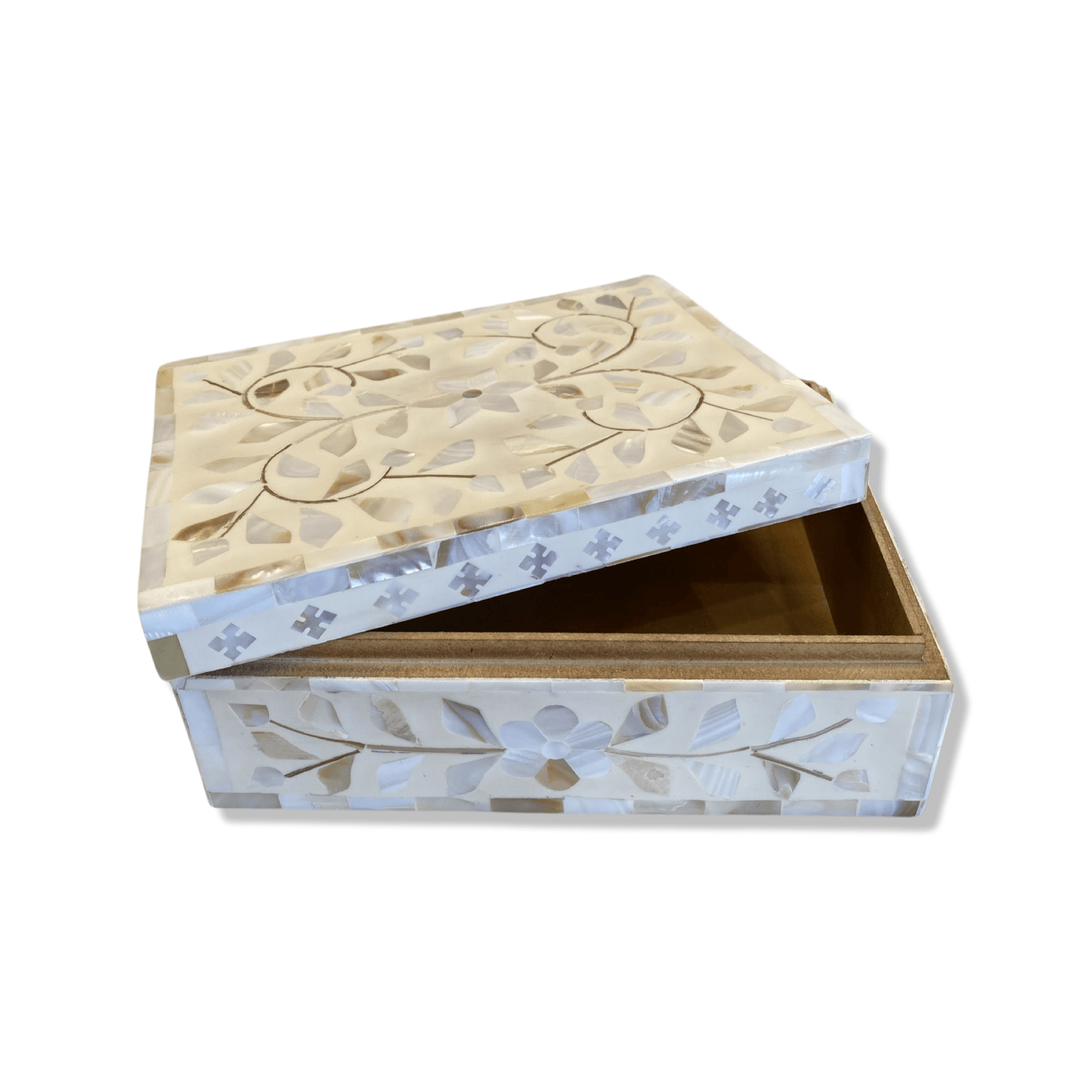 Floral Mother of Pearl Box Small 